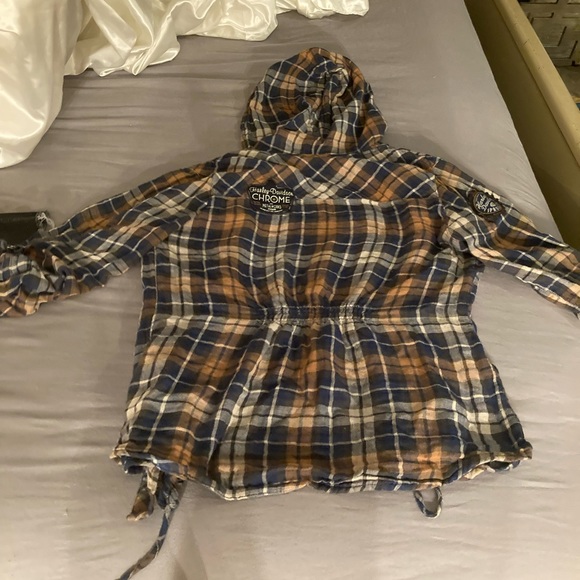 Harley plaid button up - Picture 4 of 4